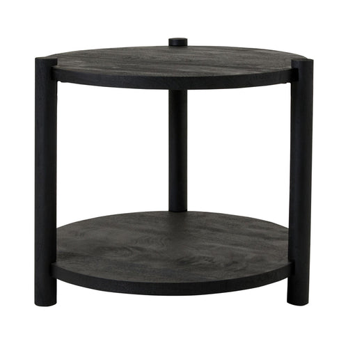 Karli Round Side Table Black