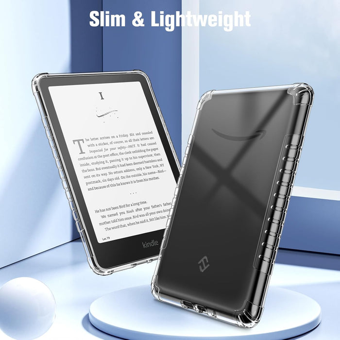 Kindle Colorsoft / Kindle Paperwhite 7" 2024 Clear Back Cover [Soft TPU] | Fintie