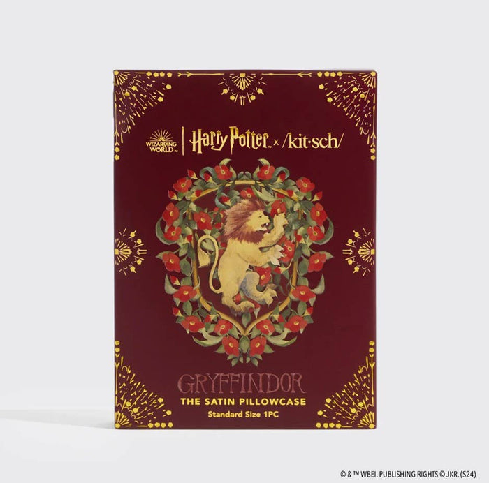 Kitsch x Harry Potter Satin Pillowcase Standard - Gryffindor