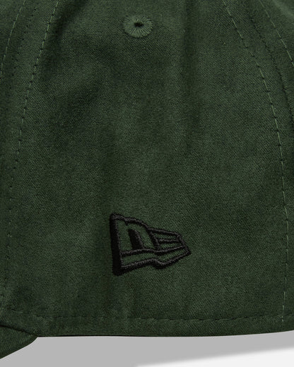 New Era Faux Suede E-Frame Dark Green Hats Caps 60580813 301
