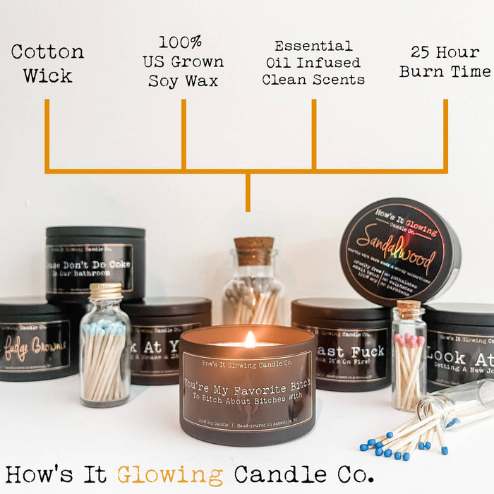 Light When You Want To See My Boobs | 100% Soy Candle