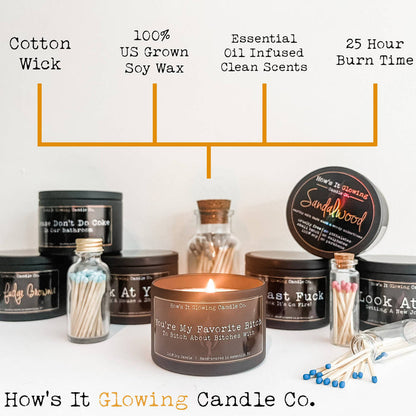 Light When You Want To See My Boobs | 100% Soy Candle