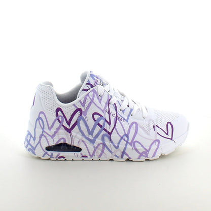 Lila hjärtskor från Skechers