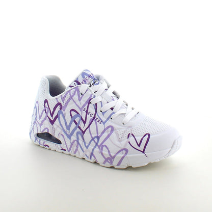 Lila hjärtskor från Skechers