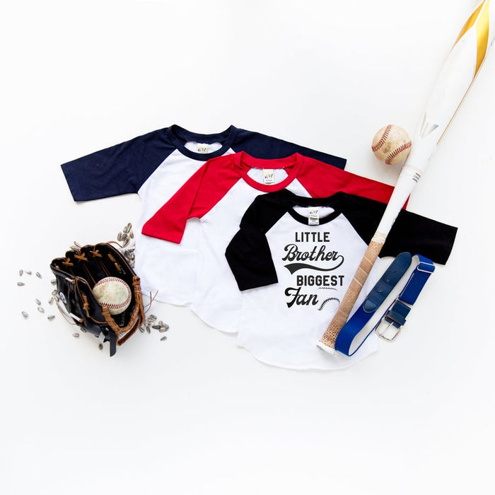 Little Brother or Sister "Biggest Fan" Baseball Raglan
