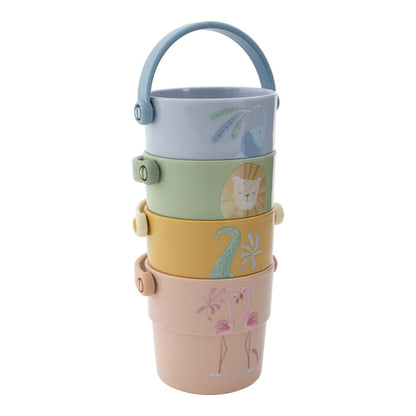 Little Dutch – Bath Cups – Safari Friends - Mabel & Fox