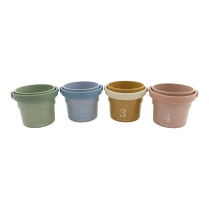 Little Dutch – Bath Cups – Safari Friends - Mabel & Fox
