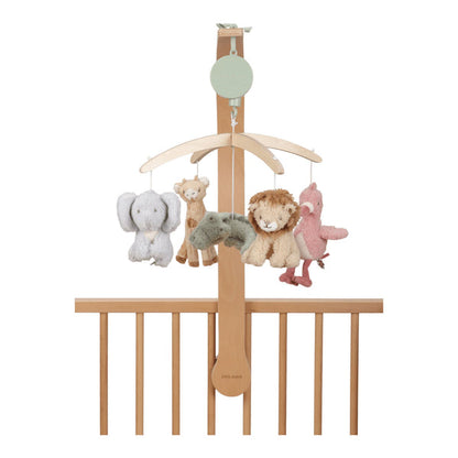 Little Dutch – Wooden Music Mobile – Safari Friends - Mabel & Fox