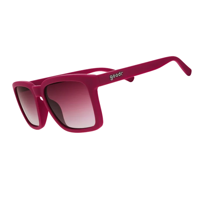 Great sunglasses for kids (~7 years &amp; up) and adults.

POLARIZED: Glare reducing, polarized lenses with UV400 protection against UVA/UVB rays
NO Slip: Special grip coating eliminates slippage while sweating
NO Bounce: Snug and lightweight frame with a comfortable fit to prevent bouncing during high-impact sports
Goodr is also a Member of 1% for the Planet