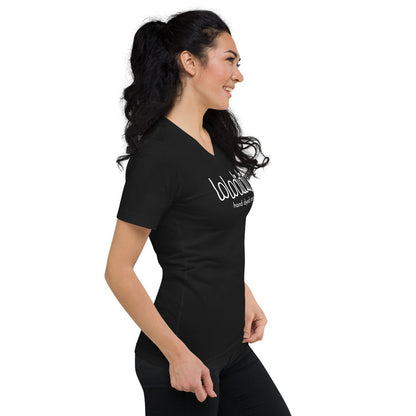 LOLODIDIT Logo - Unisex Short Sleeve V-Neck T-Shirt