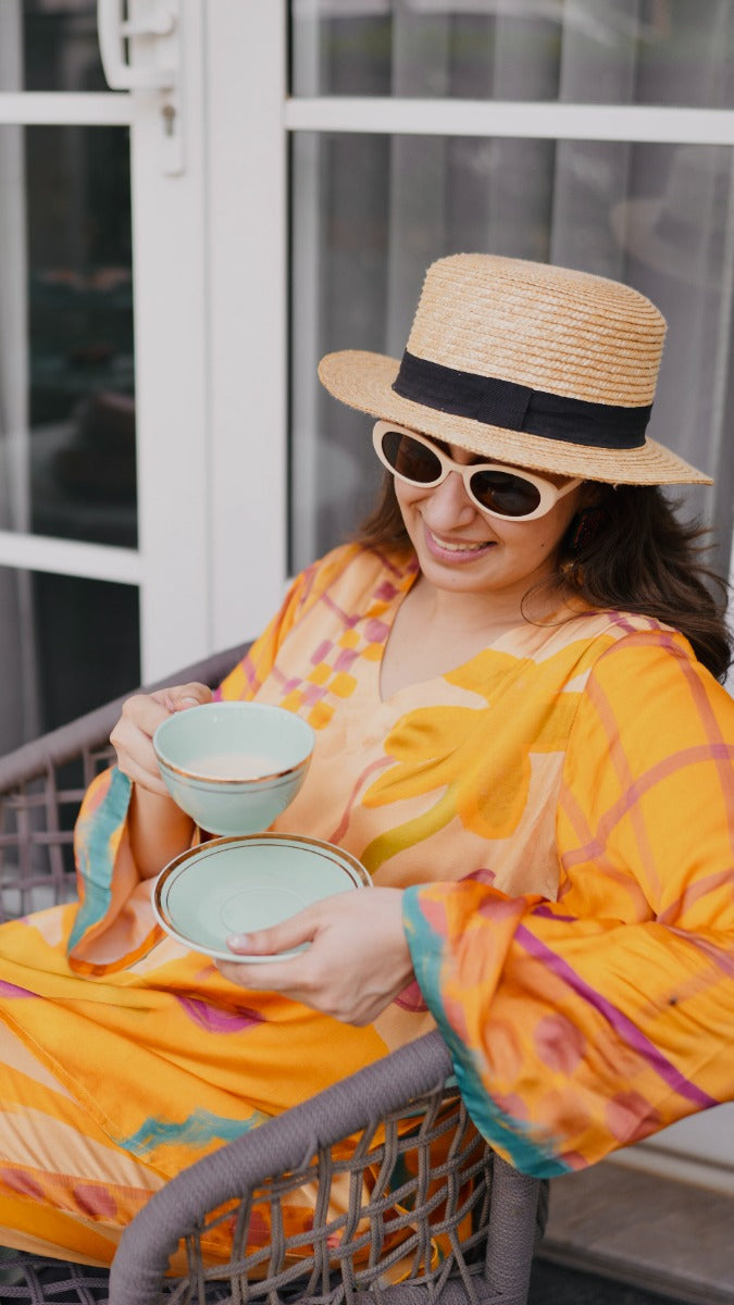 Love Drunk Drowsy Orange Co-ord Set