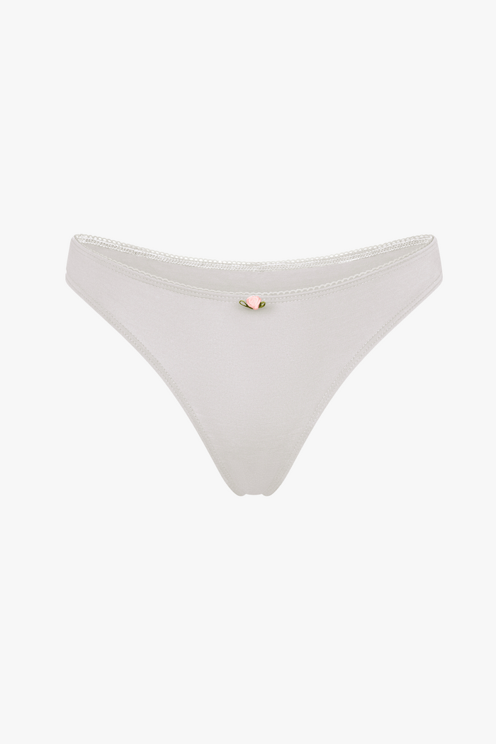 LOW RISE THONG IN CLOUD