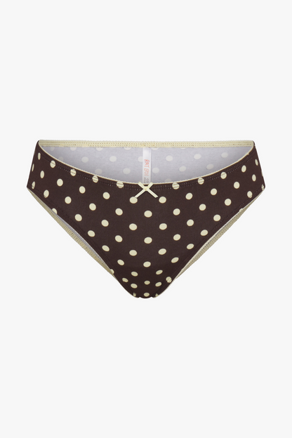 LOW RISE UNDERWEAR IN ESPRESSO DOT