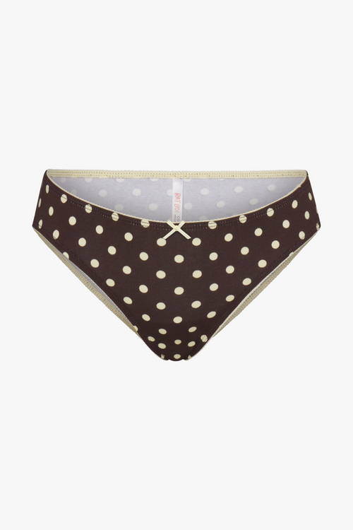 LOW RISE UNDERWEAR IN ESPRESSO DOT