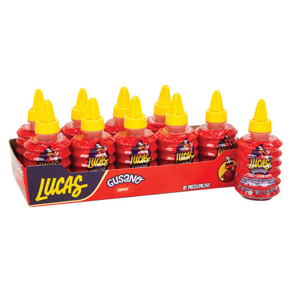 Lucas Gusano Mexican Candy - 10ct