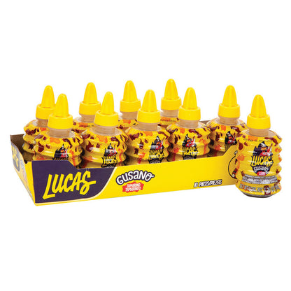 Lucas Gusano Mexican Candy - 10ct