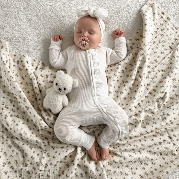 Mabel & Fox - Baby Muslin Cotton Blanket - Camellia - Mabel & Fox