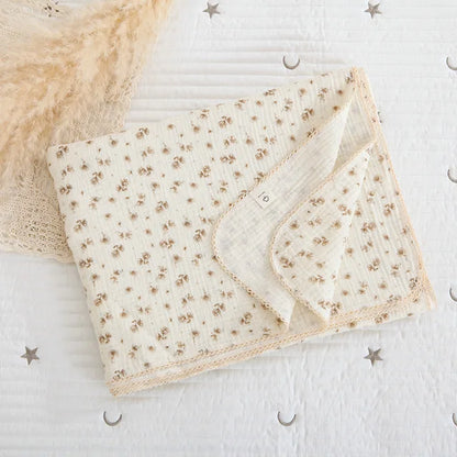 Mabel & Fox - Baby Muslin Cotton Blanket - Camellia - Mabel & Fox