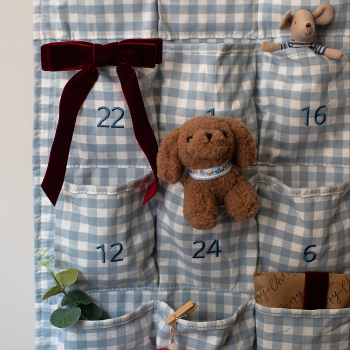 Mabel & Fox - Blue Gingham Advent Calendar