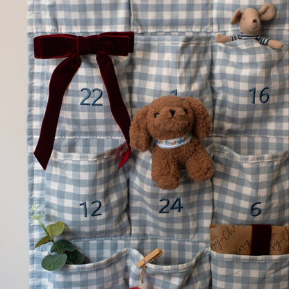 Mabel & Fox - Blue Gingham Advent Calendar