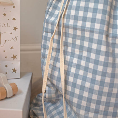 Mabel & Fox - Blue Gingham Gift Sack