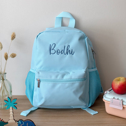 Mabel & Fox - Personalised Kids Mini Backpack - Blue - Mabel & Fox