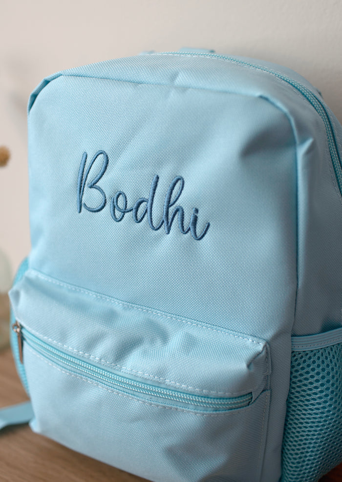 Mabel & Fox - Personalised Kids Mini Backpack - Blue - Mabel & Fox