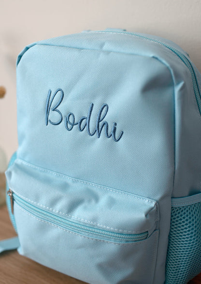 Mabel & Fox - Personalised Kids Mini Backpack - Blue - Mabel & Fox