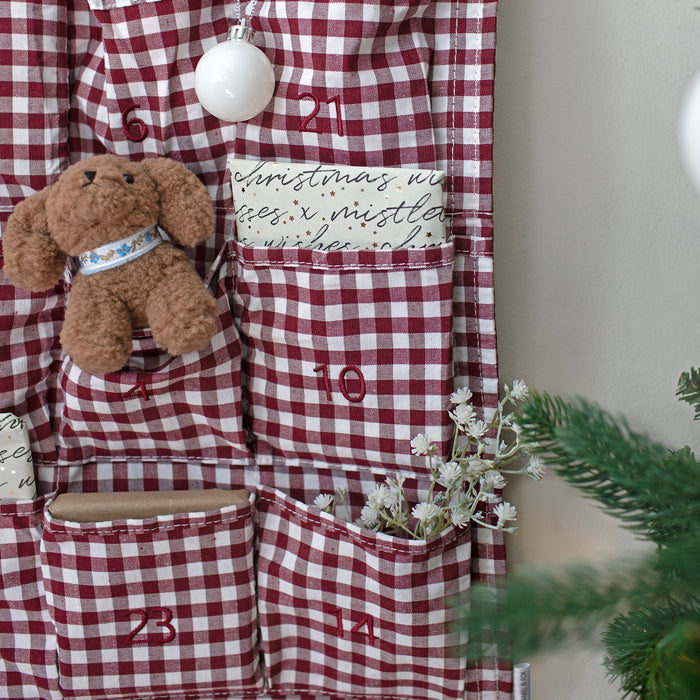 Mabel & Fox - Red Gingham Advent Calendar