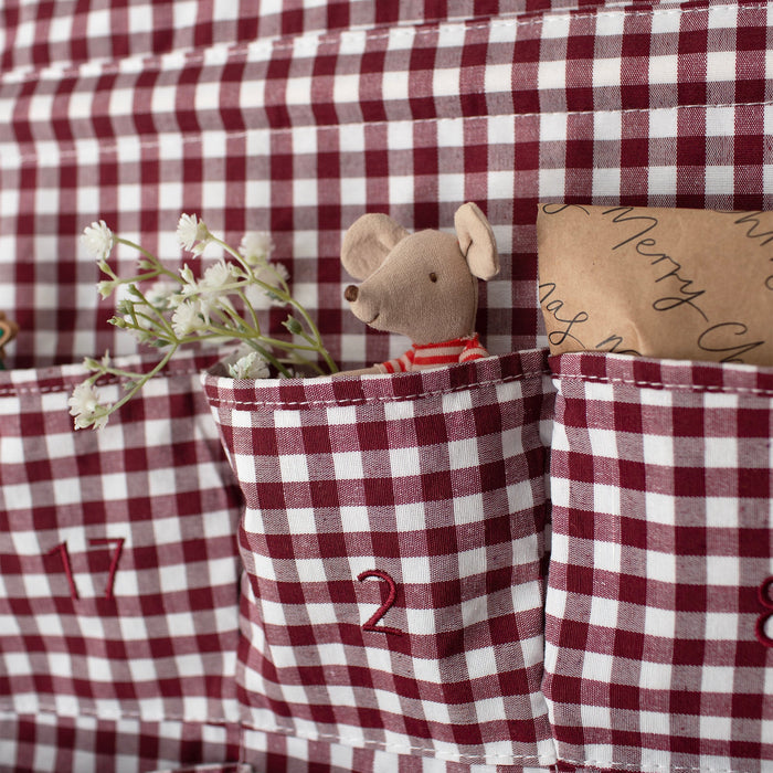 Mabel & Fox - Red Gingham Advent Calendar