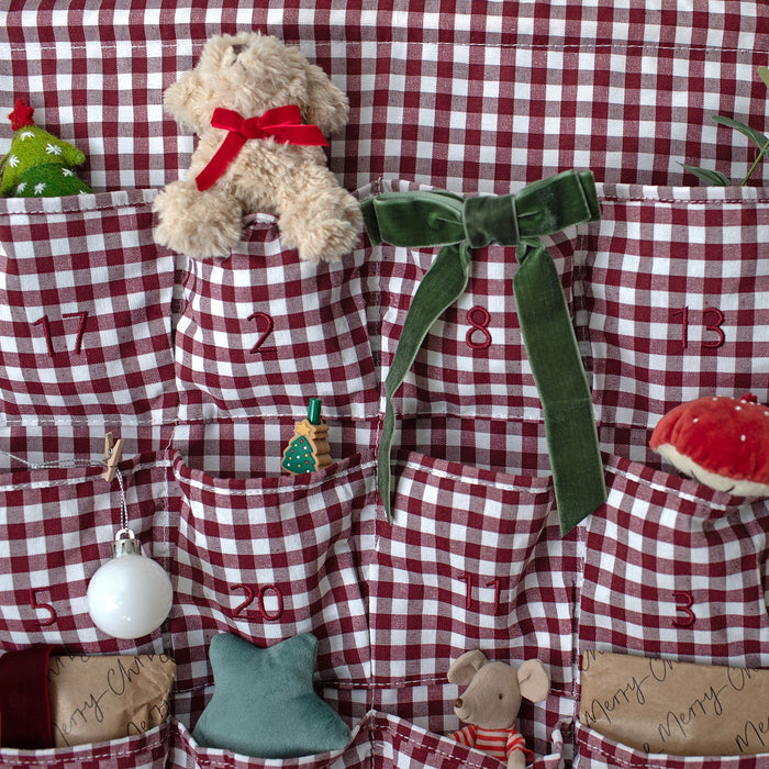 Mabel & Fox - Red Gingham Advent Calendar