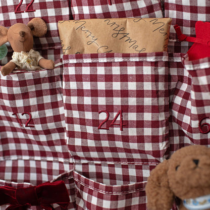 Mabel & Fox - Red Gingham Advent Calendar