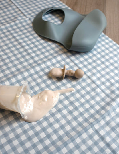 Mabel & Fox - Splash Mat - Blue Gingham - Mabel & Fox