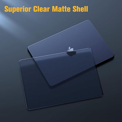 MacBook Air 13.6" M5/M4/M3/M2 Chip (2026/2025/2024/2022) Slim Matte Case | Fintie
