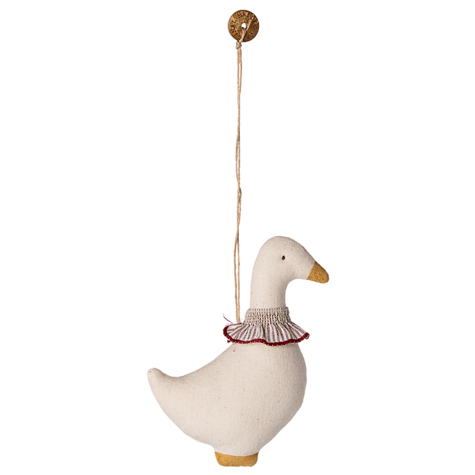 Maileg - Fabric Ornament, Goose - Red Scarf