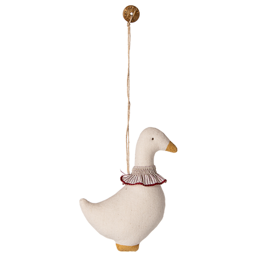 Maileg - Fabric Ornament, Goose - Red Scarf