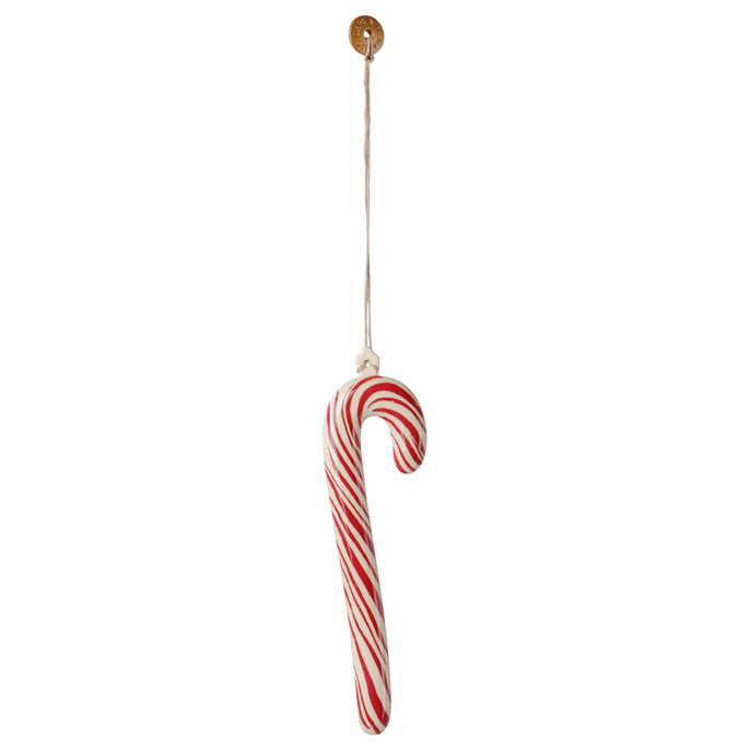 Maileg - Metal Ornament, Large Sugar Cane - Stripe
