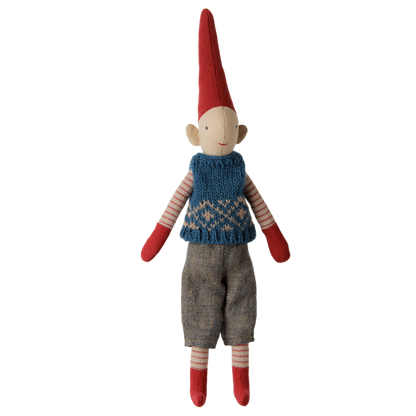 Maileg - Pixy, Boy Size 1 - Blue Knitted Vest