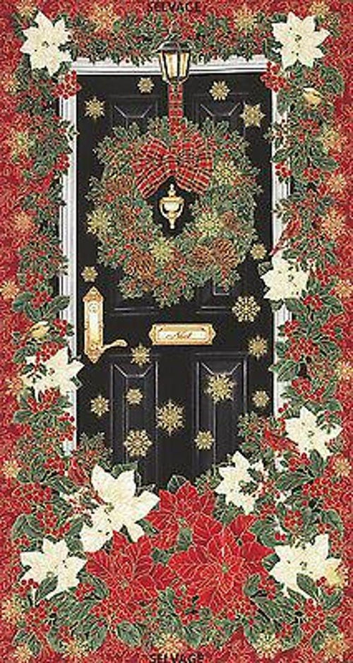 METALLIC CHRISTMAS DOOR PANEL