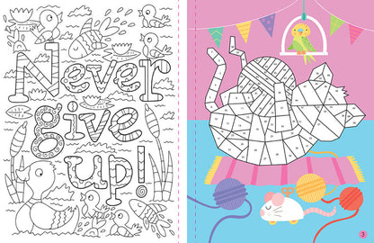 Mindful Sticker By Number: Cuddly Creatures