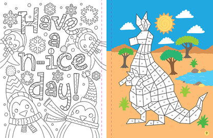 Mindful Sticker By Number: Cuddly Creatures