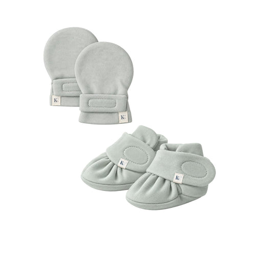 Mitts+Booties - Sky Grey