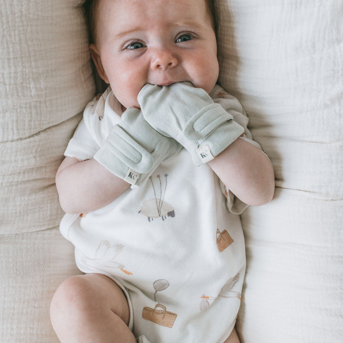 Mitts+Booties - Sky Grey