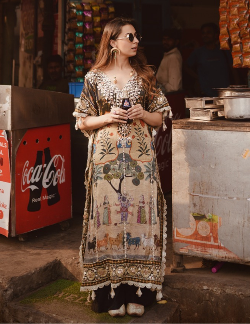 Coca Cola Moroccan Silk Kaftan