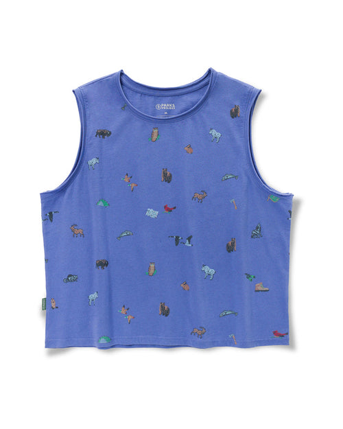 Shop Naturalist Club Boxy Tank Inspired by National Parks | dusty-violet