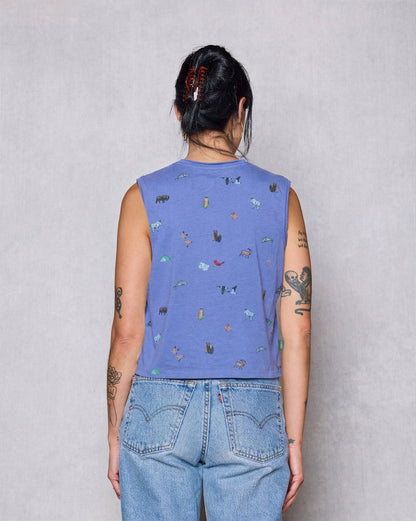 Shop Naturalist Club Boxy Tank Inspired by National Parks | dusty-violet