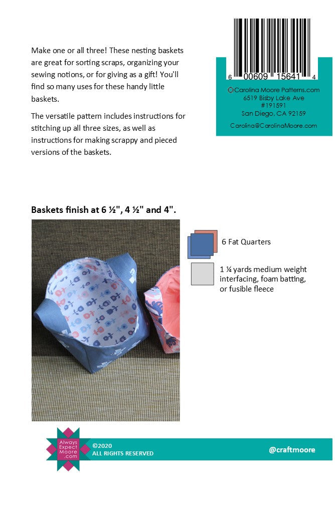 Nesting Baskets - Printed Copy