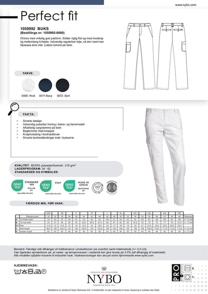 Nybo Hvide Damebukser, Perfect Fit, Bra passform