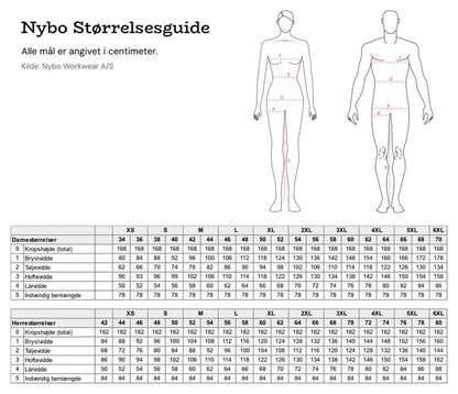 Nybo Størrelsesguide