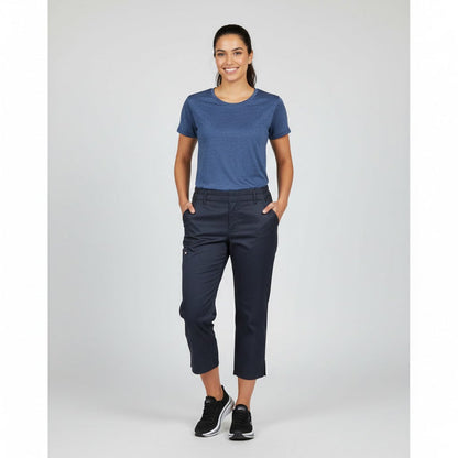 Nybo Navy Unisex Super Cool Capri Jeans, Pull-on, Elastik, Stretch